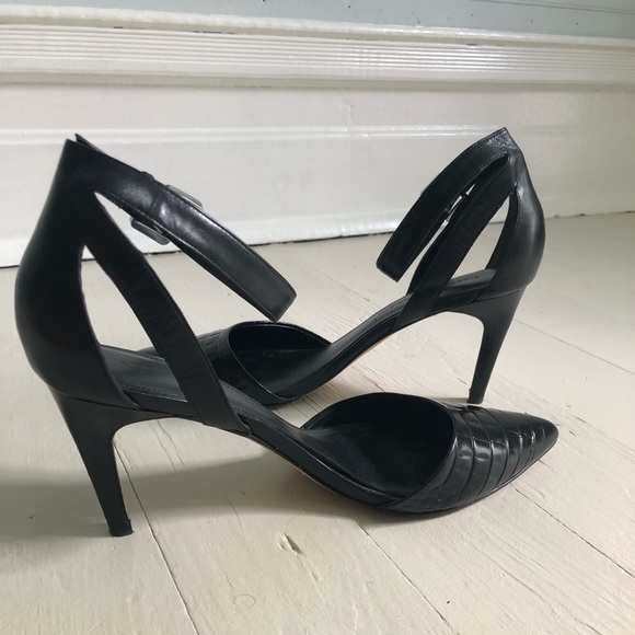 Sigerson Morrison Slingbacks, Embossed Leather, 9 - Picture 3 of 5